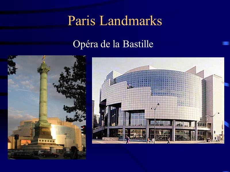 Paris Landmarks Opéra de la Bastille